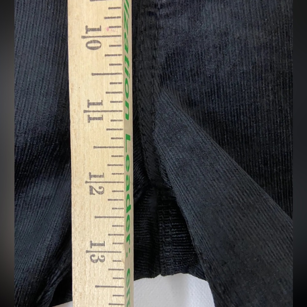 Bebe Black Velvet Cordoroy Bellbottom Bootcut Jeans Pants NEW Sz30x34 (sku44) - Picture 8 of 16